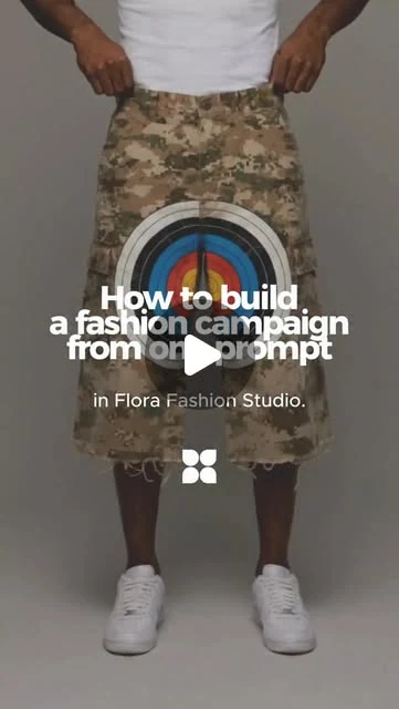 FLORA：Fashion Studio：从提示词到时尚广告，案例预览图